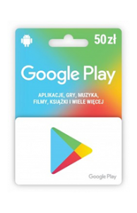 Karta upominkowa Google Play 50 zł