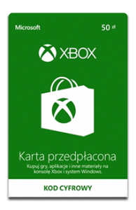 Karta przedpłacona Xbox 50 zł