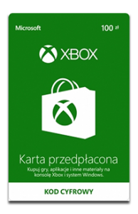 Karta przedpłacona Xbox 100 zł