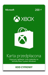 Karta przedpłacona Xbox 200 zł