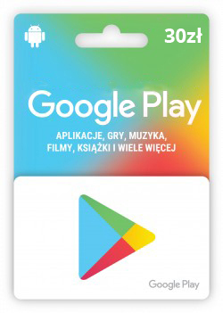 Karta upominkowa Google Play 30 zł